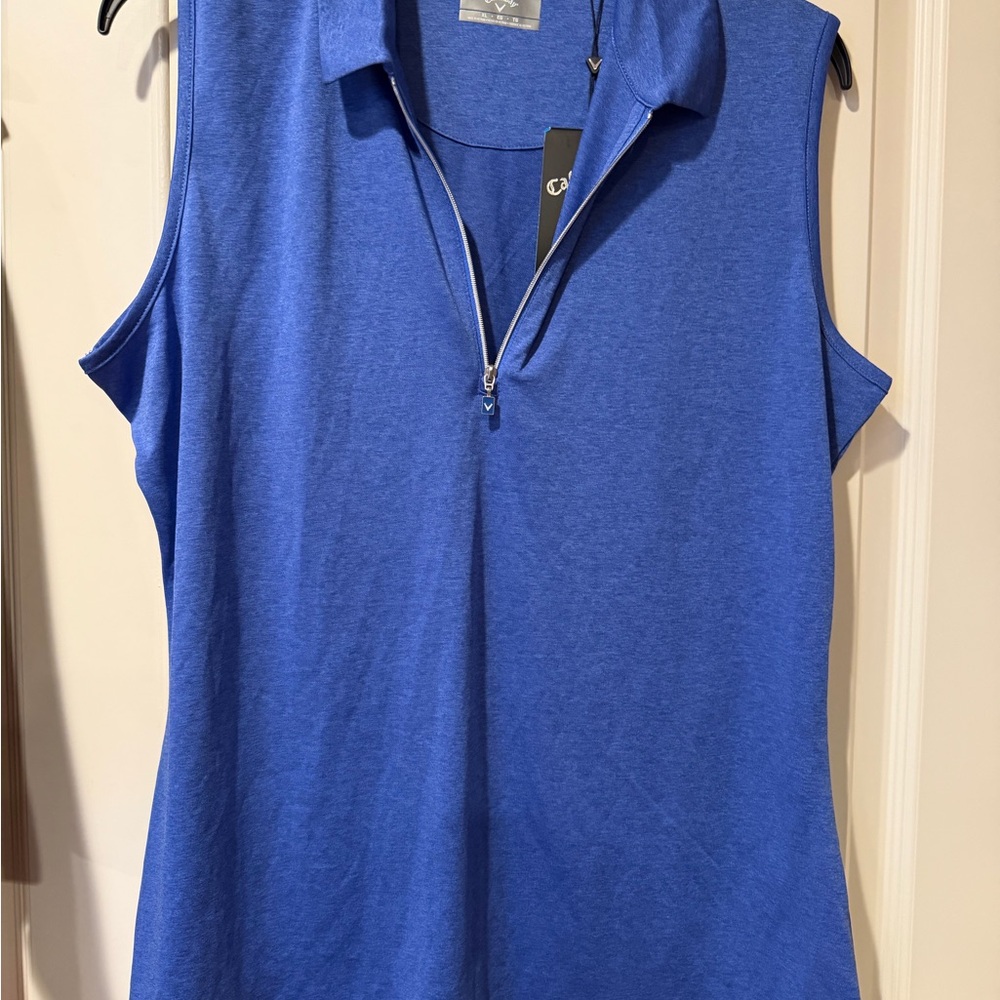 Callaway Cobalt Blue Sleeveless Tank Top
